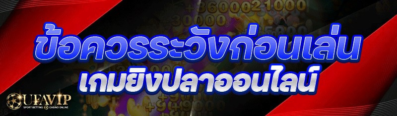 ข้อควรระวังก่อนเล่น เกมยิงปลาออนไลน์
